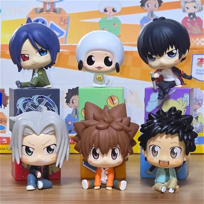 Mlwm Katekyo Hitman Reborn Série Blind Box Figuras Miniaturas Fofas de 9cm Periféricos de Anime 8 Estilos Modelo de Mesa Brinquedo Colecionável Decoração Presente