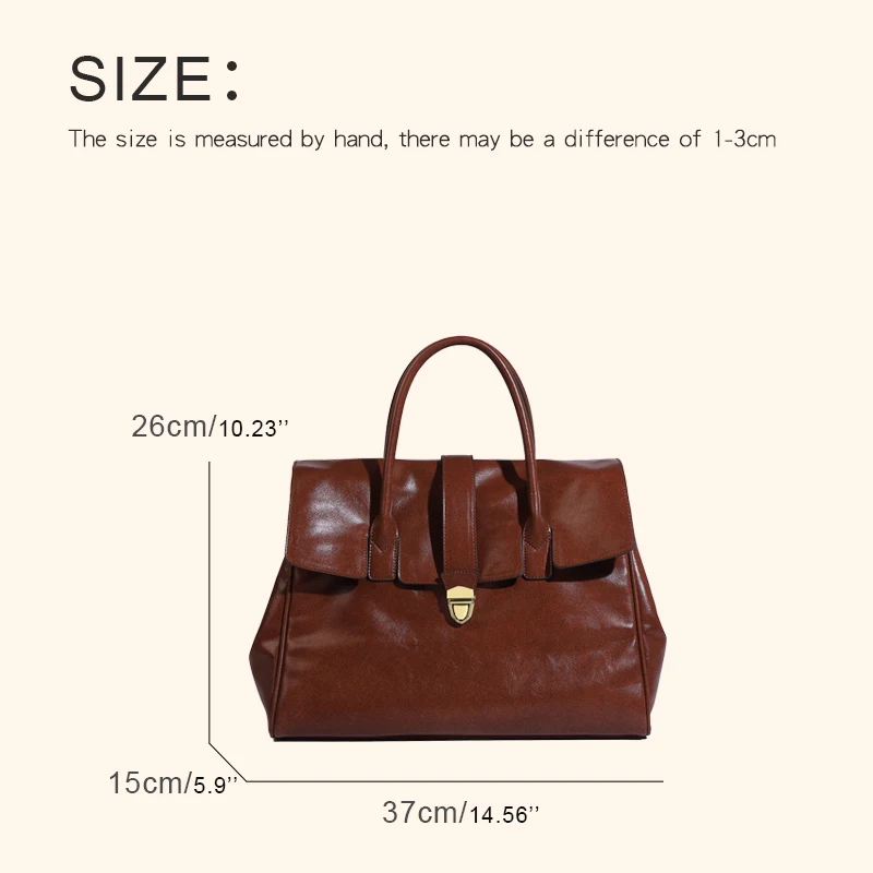 England Style Tote Bags For Womens Luxury Designer Handbags Purses 2024 New In PU Vintage Lock  Large Capacity Underarm Shoulder