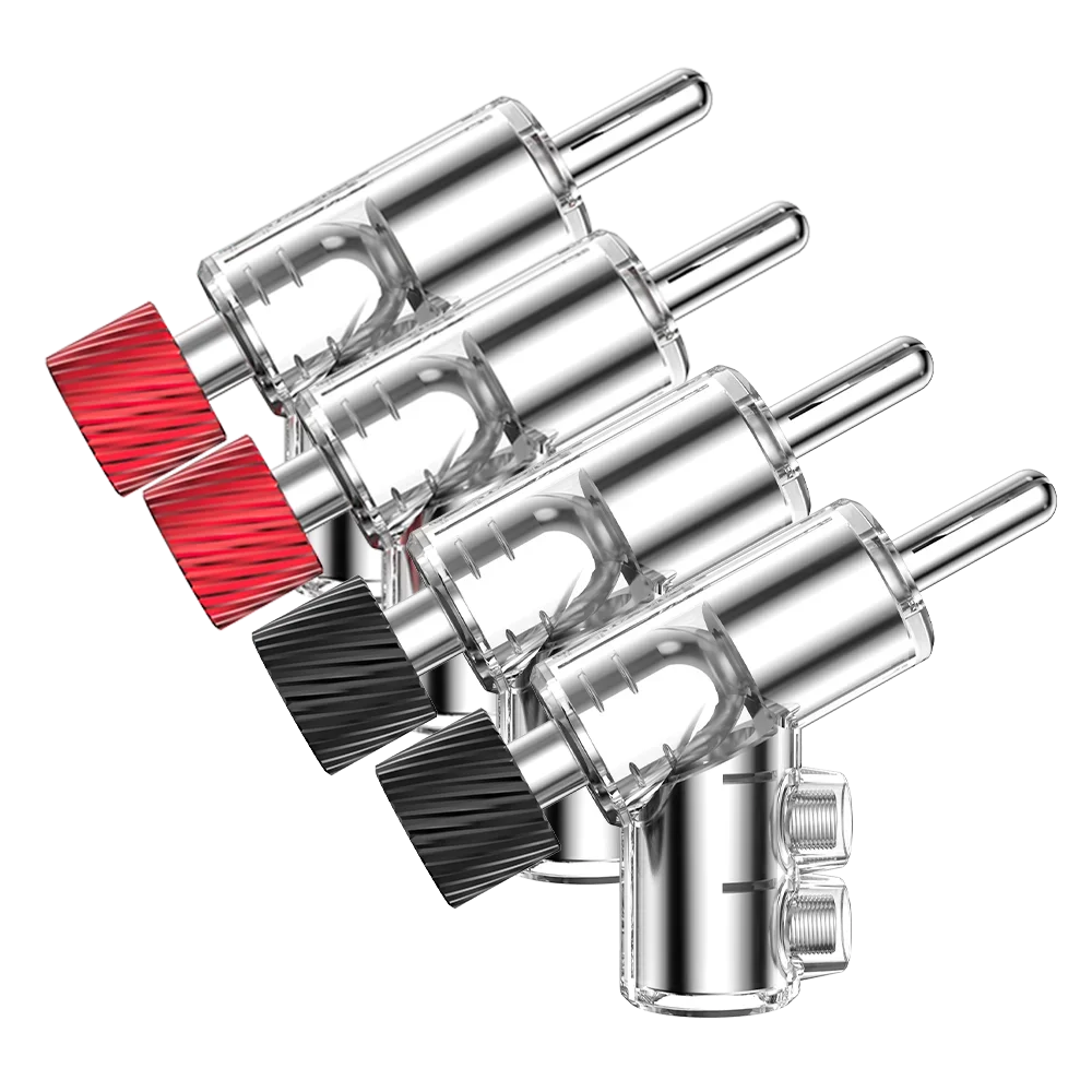 Audiocrast M21R Prawdziwe rodowane 45-stopniowe złącze bananowe Podwójna śruba Głośnik Wtyczka bananowa Rodowany głośnik blokowany