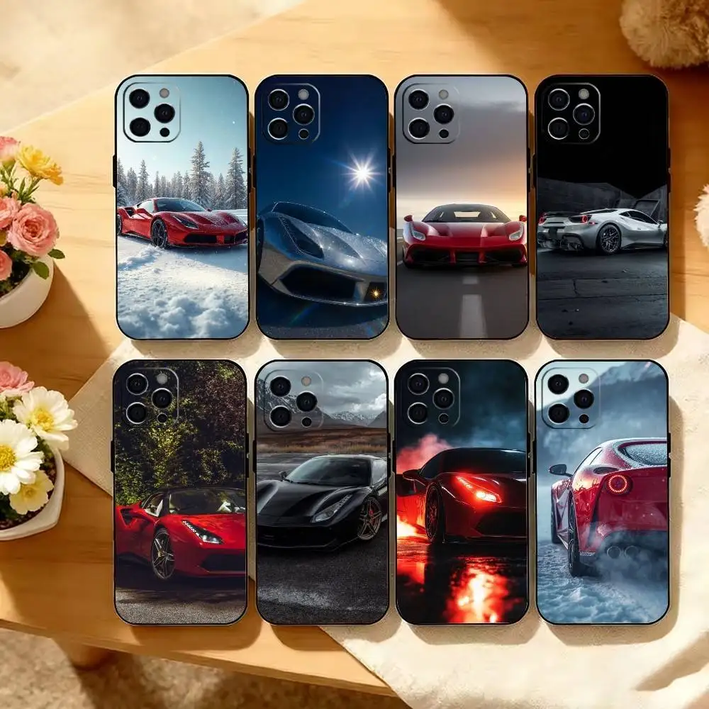 488 G-T-B Car Phone Case Silicone Soft For IPhone 17 16 15 14 13 12 11 X XR Plus Pro Max Plus