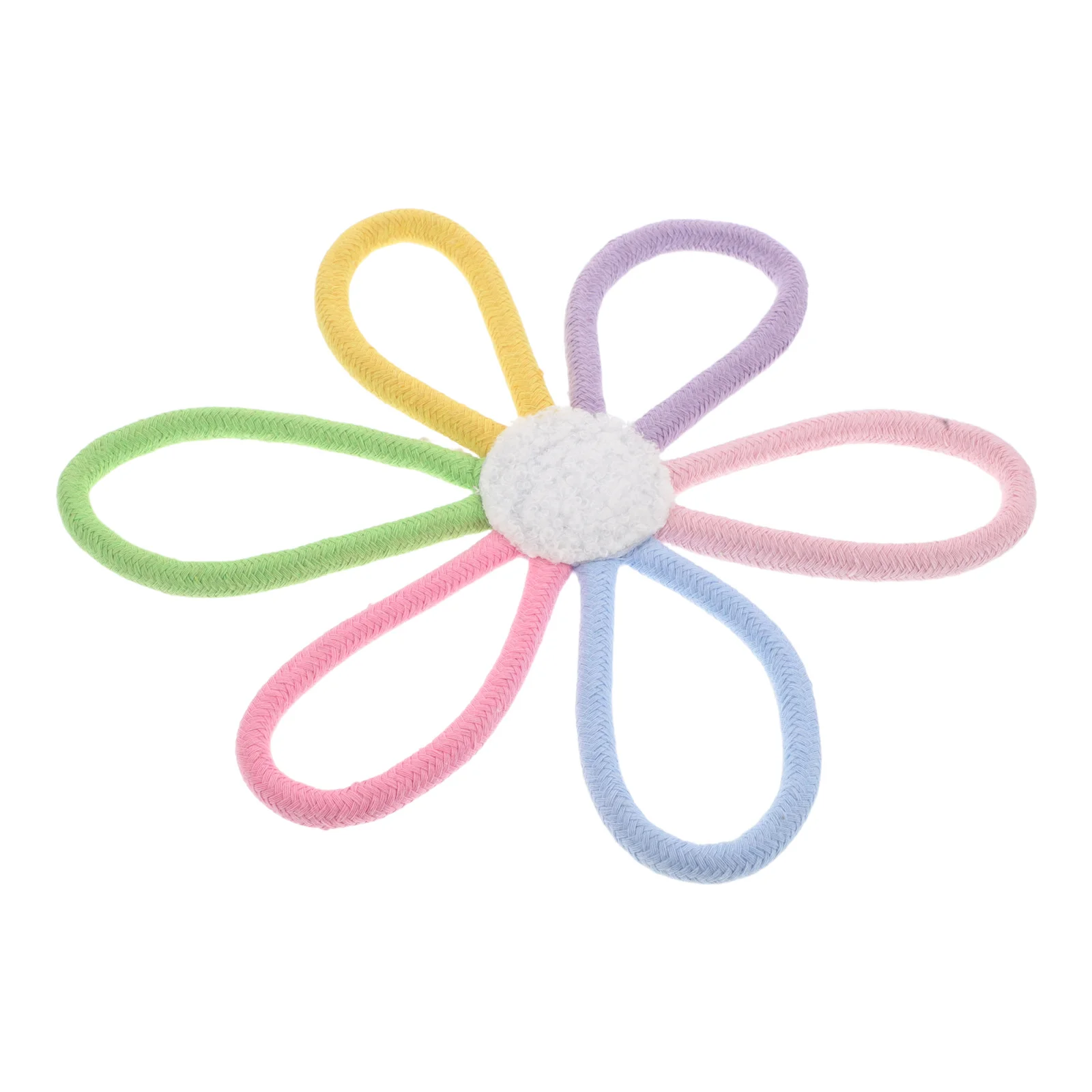 

Handmade Daisy Flower Wall Decor Boho Nursery Hanging Art Woven Floral Wall Decoration for Living Room Rustic Photo Backdrop