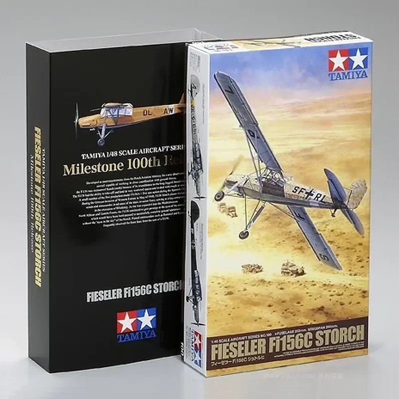 

Tamiya 61100 1/48 German Fieseler Fi156C Storch Light Reconnaissance Aircraft Assembly Model Kit – Plastic Toy for Hobby DIY