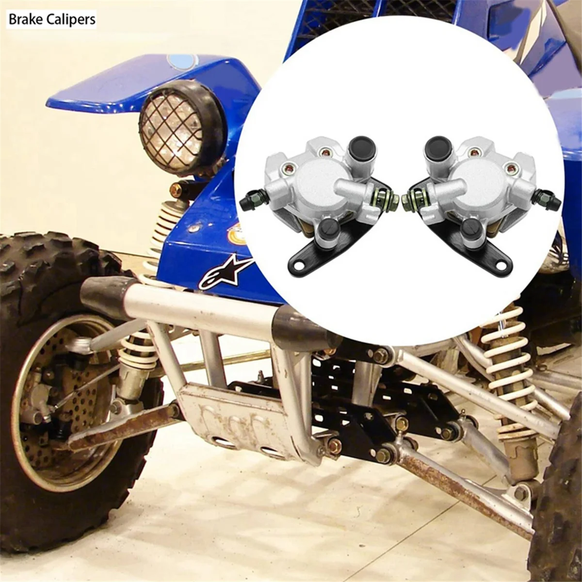 

Передние левые правые тормозные суппорты для Yamaha Banshee Big Bear гризли Kodiak Raptor 3GD-2580T-01-00 3GD-2580U-01-00