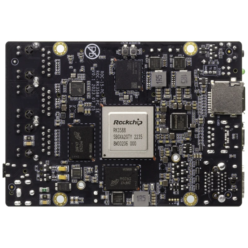 Imagem -03 - Octa-core 8k ai Mini Sbc com Portas Ethernet Roc-rk3588-rt Roc-rk3588j-rt Alimentado por Rockchip Rk3588