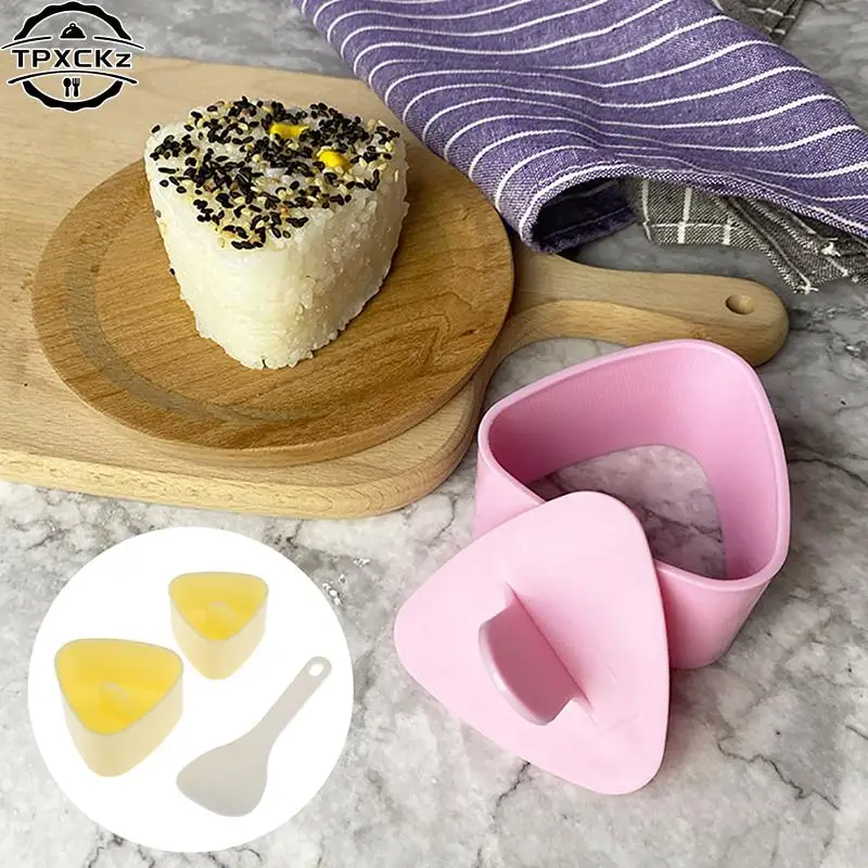 DIY Sushi Mold Onigiri Rice Ball Food Press Triangular Musubi Sushi Maker Mold Sushi Kit Japanese Kitchen Bento Accessories