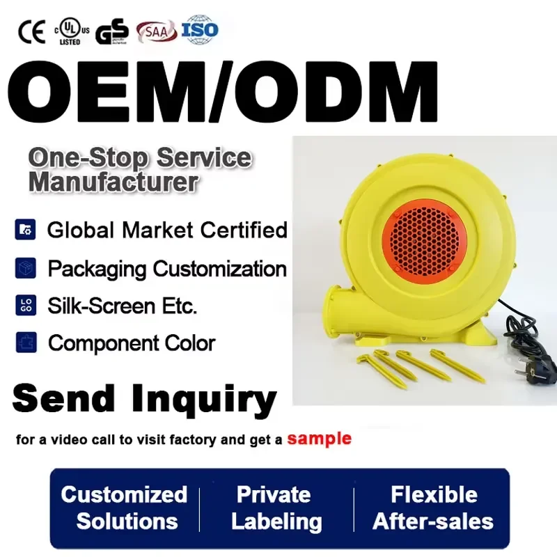 

Competitive Factory Prices High Pressure Plastics air Blowers 750 Watt air Blower for Inflatable