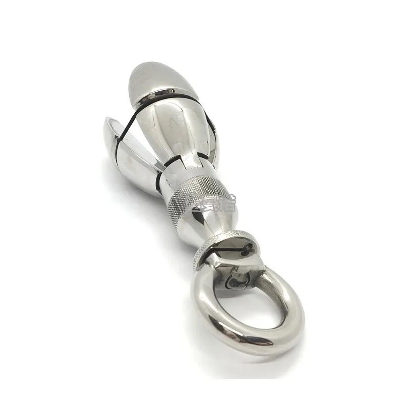 Stainless Steel Large Anal Dilator G-spot Opening and Closing After Anal Lock Heavy Duty Dilator Adult Products