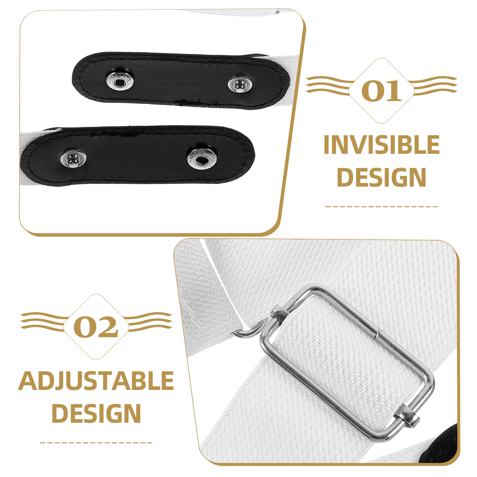 

Invisible Elastic Waist Belts for Women Men Seamless Adjustable No Buckle Short Pants Skirt Belt Red Lightweight Summer