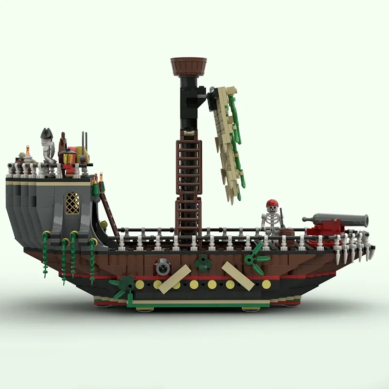 757PCS Moc Adventure Pirate Ship Building Blocks Ghost Ship Model Bricks Assembling DIY Toys for Kids Birthday Gifts