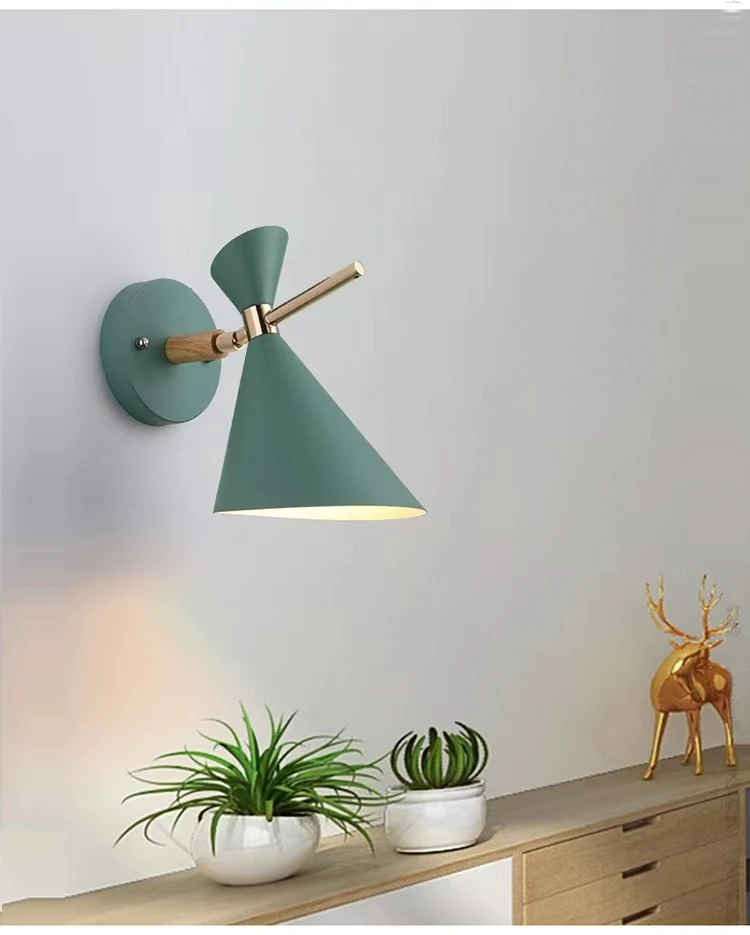 Modern Simple Wall Lamp Living Room Creative Background Wall Aisle Wall Lamp Nordic New Bedroom Bedside Lamp