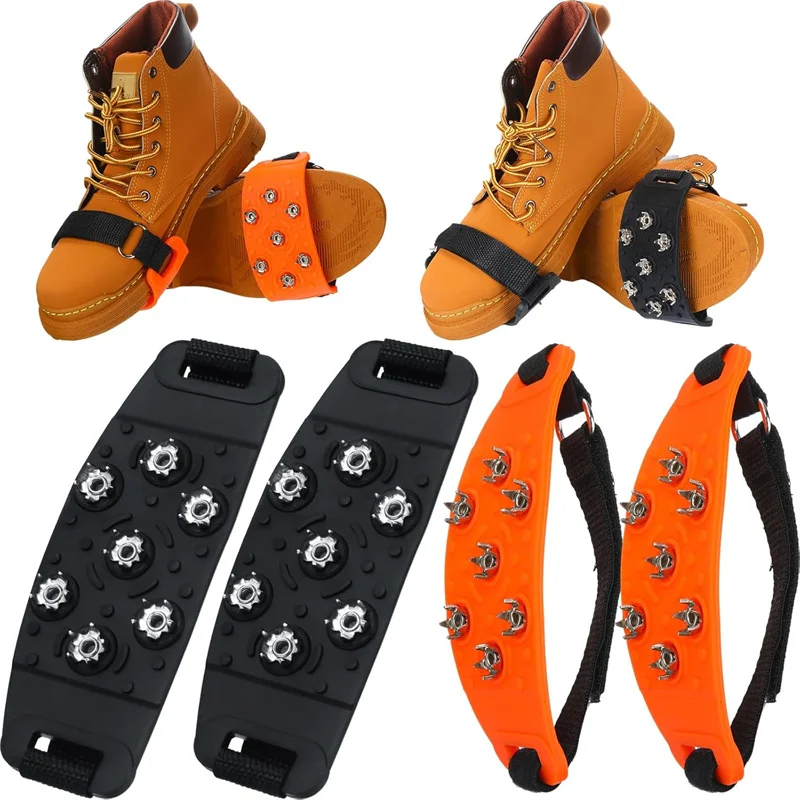 Shoe Spike Winter Winter Velcro Ice Claw Outdoor Climbing Snow Mountain and Snow Ground Anti slip Adjustable