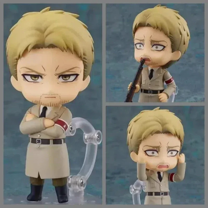 New 10CM Anime Attack on Titan Reiner Braun Q Version Joint replaceable Action Figures PVC Model Desk Decor doll Toy Gifts