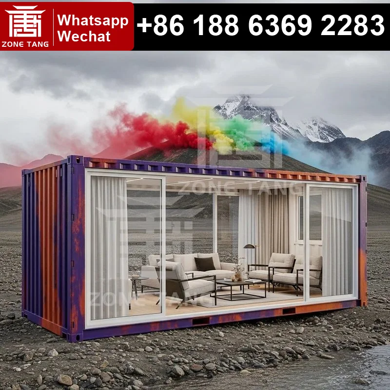 

Устойчивые к землетрясению готовые домики Маленькие двойные широкие мобильные домики Маленький дом Плоский пакет Домашний дом Модульные домики для горнодобывающей промышленности