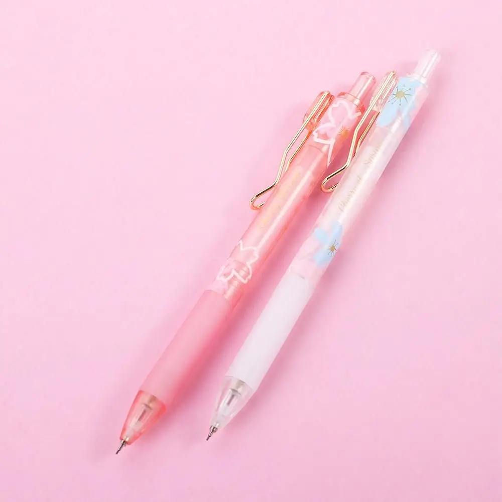 2PCS High Quality Pink Sakura Spring Blossom Mechanical Pencil 0.5mm Sakura Season Sakura  Blossom Pencil