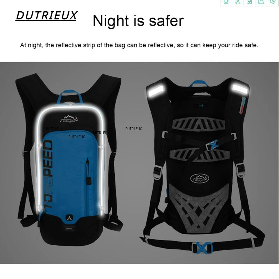 6L Hydration Cycling Backpack Vest Trail Running Backpacks Men\'s Women MTB Riding Breathable Bicycle Backpack With Water Bag