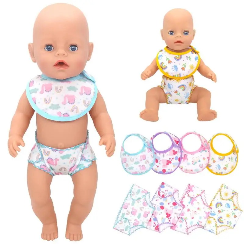 【BS】Poppenkleertjes Ondergoed Onze Generatie Voor 18 Inch Pop & Babypop Kleding 43 Cm Babypop Kleding Kerst pop Luiers