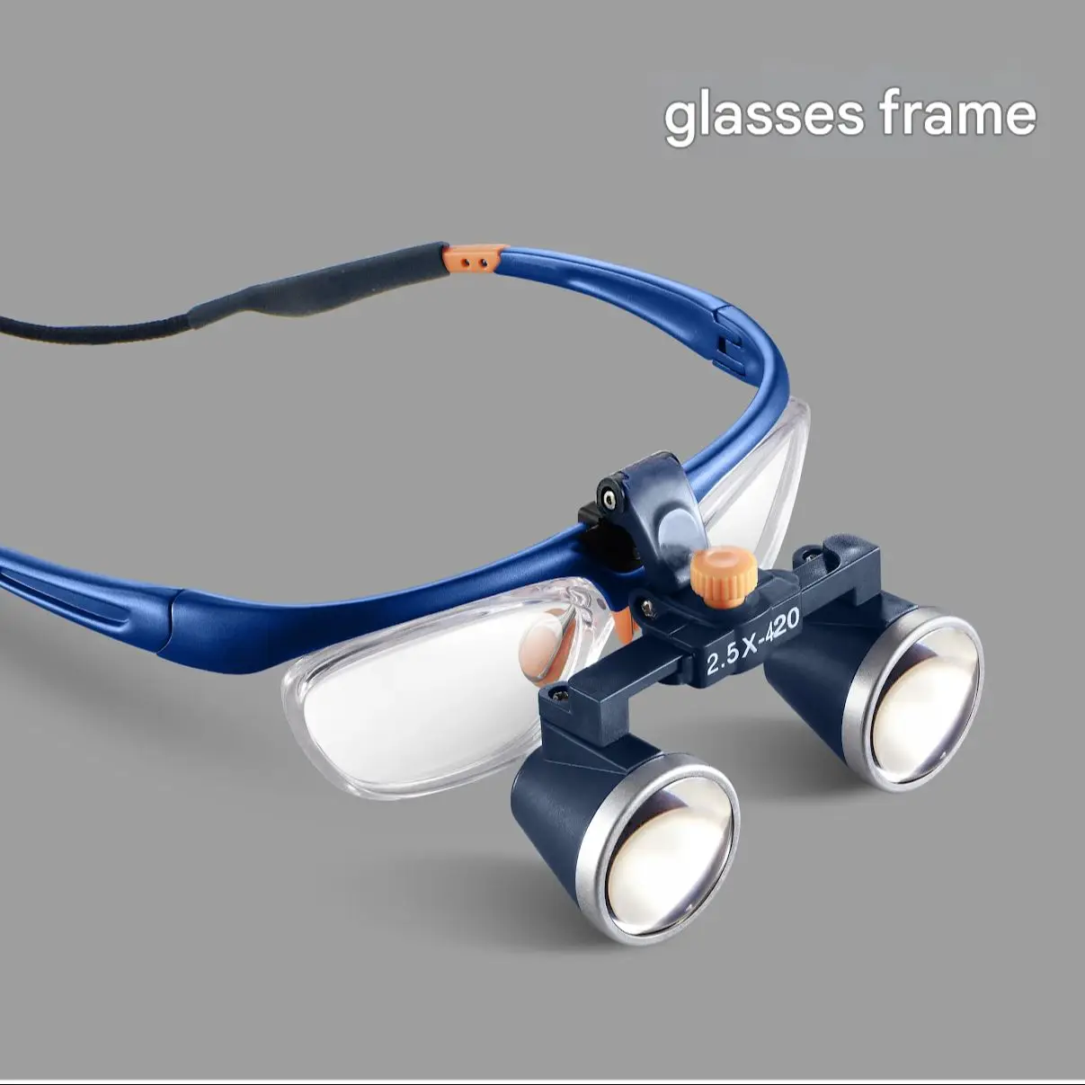 2026 New FD-503G-1 Medical Eyeglass-type Binocular Loupe 2.5/3.5X Dental Two-way Loupes Oral Examination Operating Blue