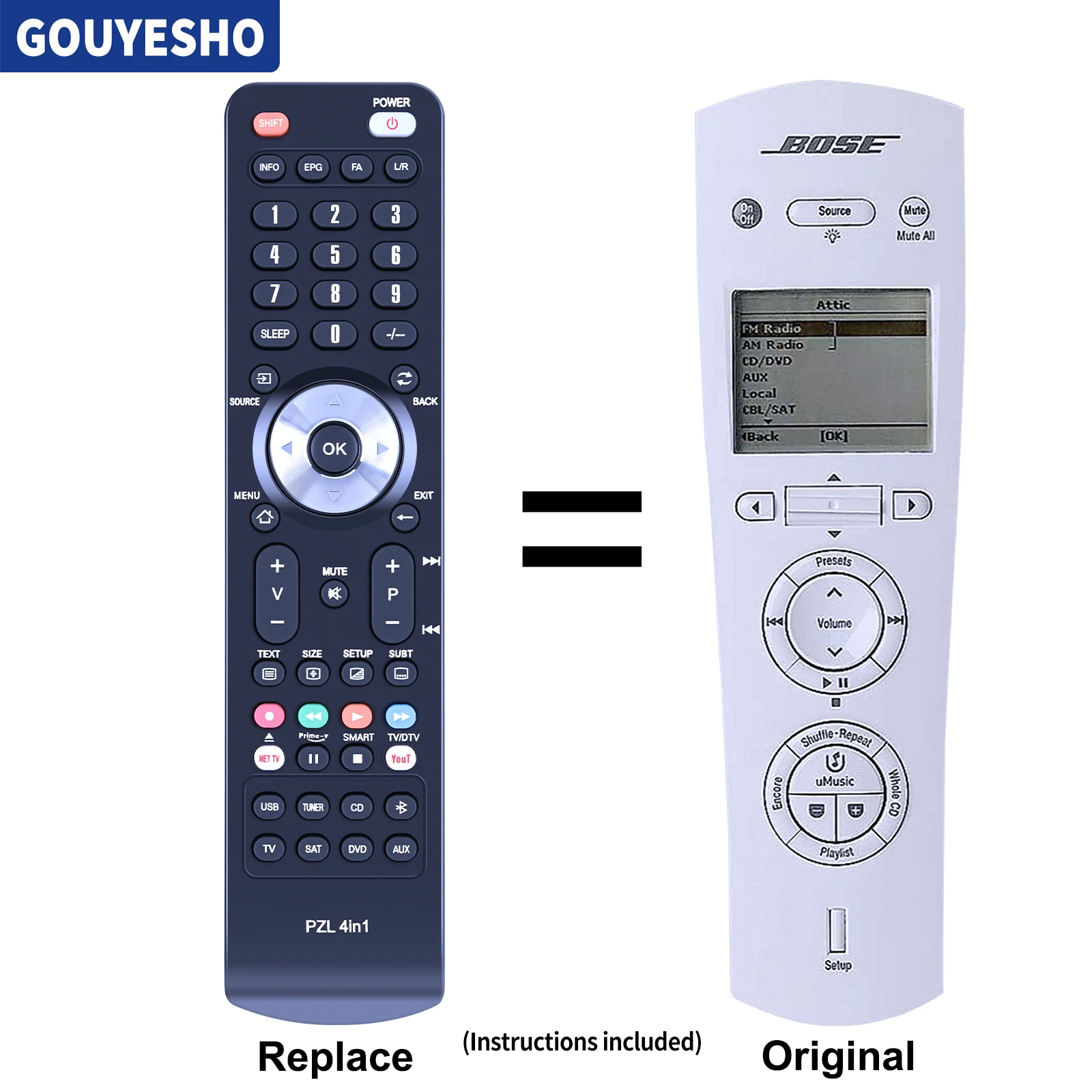 

New Remote Control for BOSE Lifestyle Room Mate Roommate Audio