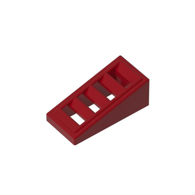 50 Stück 61409 18863 Slope 18 2x1x2/3 mit 4 Schlitzen Baustein-Spielzeug Kompatibel Lehrreich Kreativ Größe Geschenk DIY MOC – Detail 3