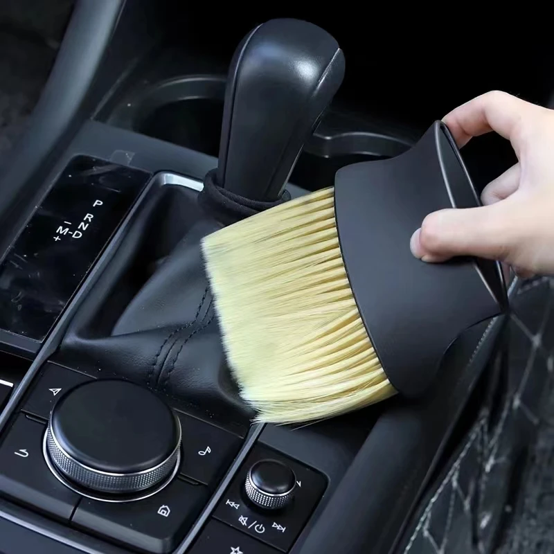 Soft Brush Car Interior Dust Sweeping Tool Air Outlet Cleaning Gap Brush Car Wash Accessory for Vehicle Interior Maintenance