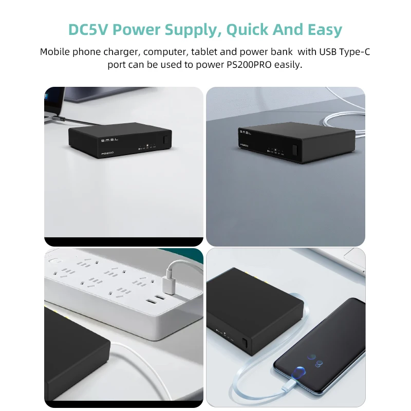 Decodificatore SMSL PS200 PRO Convertitore audio multifunzionale DAC ad alta risoluzione MQA DSD512 Decodificatore doppio ES9039Q2M DAC AMP