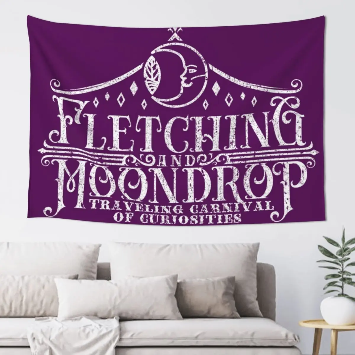 Fletching & Moondrop Traveling Carnival of Curiosities Tapestry Wallpaper Bedroom Wall Decor Home Decorations Aesthetic Tapestry