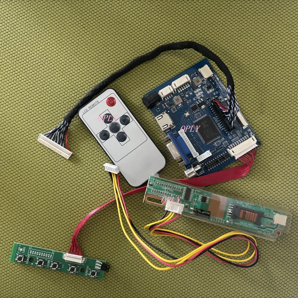 Controller board HDMI-compatible AV VGA Kit DIY for LP141WX3-TLB1 LP141WX3-TLN1 LP141WX3 1280×800 14.1"  30pin 1 CCFL LCD panel