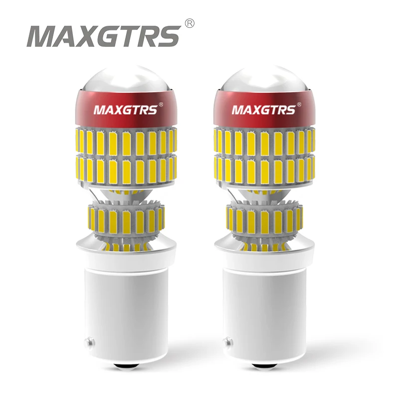 2x P21W LED Canbus 1156 BA15S W21W LED Bulb T20 7440 7443 Turn Signal Car Lights White Amber Brake Lights Reverse Lamp DRL