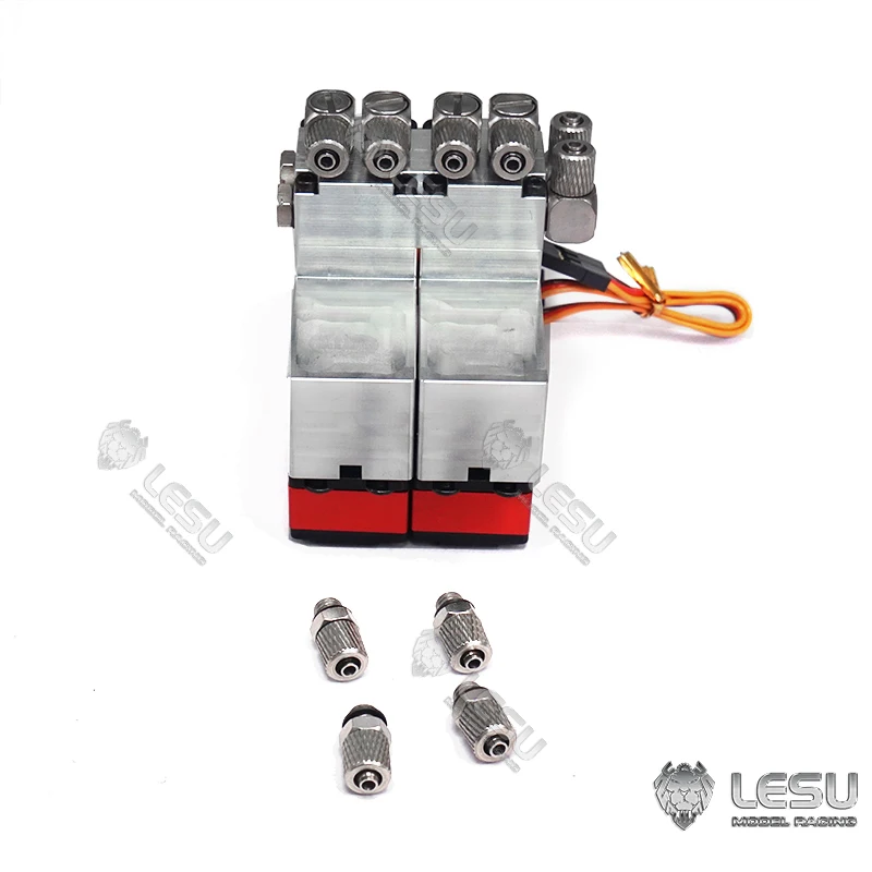 LESU 1/14 RC Hydraulic Truck Excavator Loader Car Accessories Reversing Valve 2CH Servo Remote Control Toys Model Th16739-SMT3