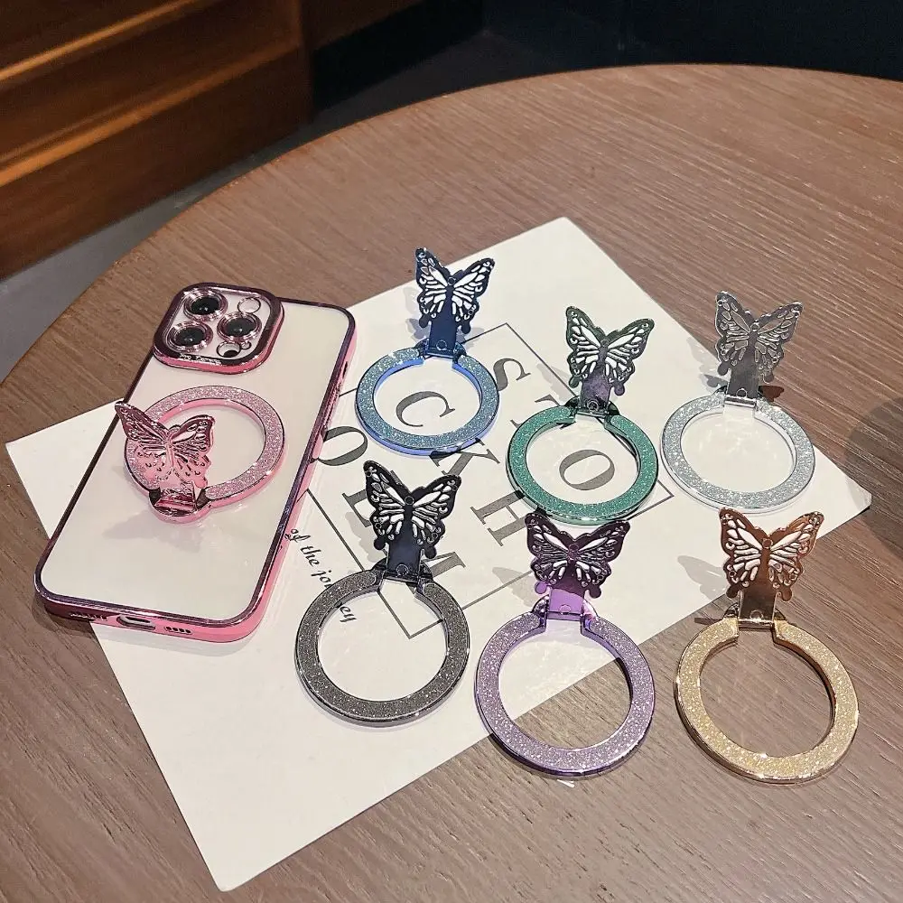 

New Fashion Butterfly Mini Phone Holder Foldable Back Adhesive Phone Stand Exquisite Creative Support Kickstand Universal