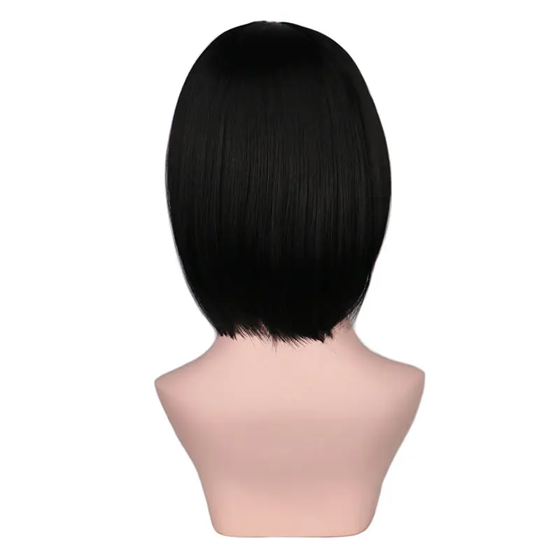 Short Cosplay Wigs For Mikasa·Ackerman Straight Hair Cosplay Wigs Attack on Titan Black Anime Party Costume