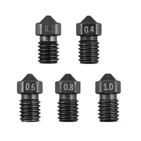 1/2/5PCS E3D V6 Extruder Hardened Steel Nozzle Printing Head For Prusa i3 MK3 MK4 Anycubic i3 mega s Chiron 3D Printer Parts