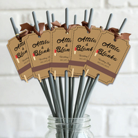 50pcs Custom fireworks Holder Card Kraft Paper Tags Personalized name date Gift Packaging Tags Wedding Bachelorette Party Decor
