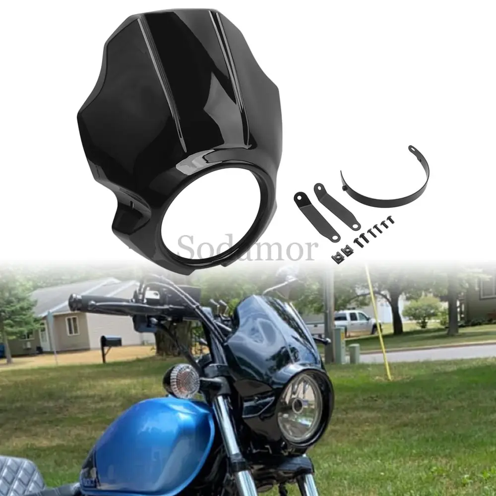 

For Yamaha XVS 950 Spec Bolt 2014-2020 Honda Rebel CMX 2020-21 Motorcycle Accessories Headlight Fairing Cover Head Light Guard