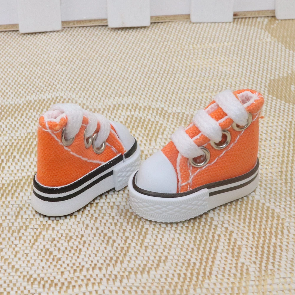 NBEADS 3 Paires De Chaussures En Toile Pour Poupée - Baskets Miniatures 4,05 Cm, 3 Couleurs - Accessoires D'habillement Pour Mini Poupées