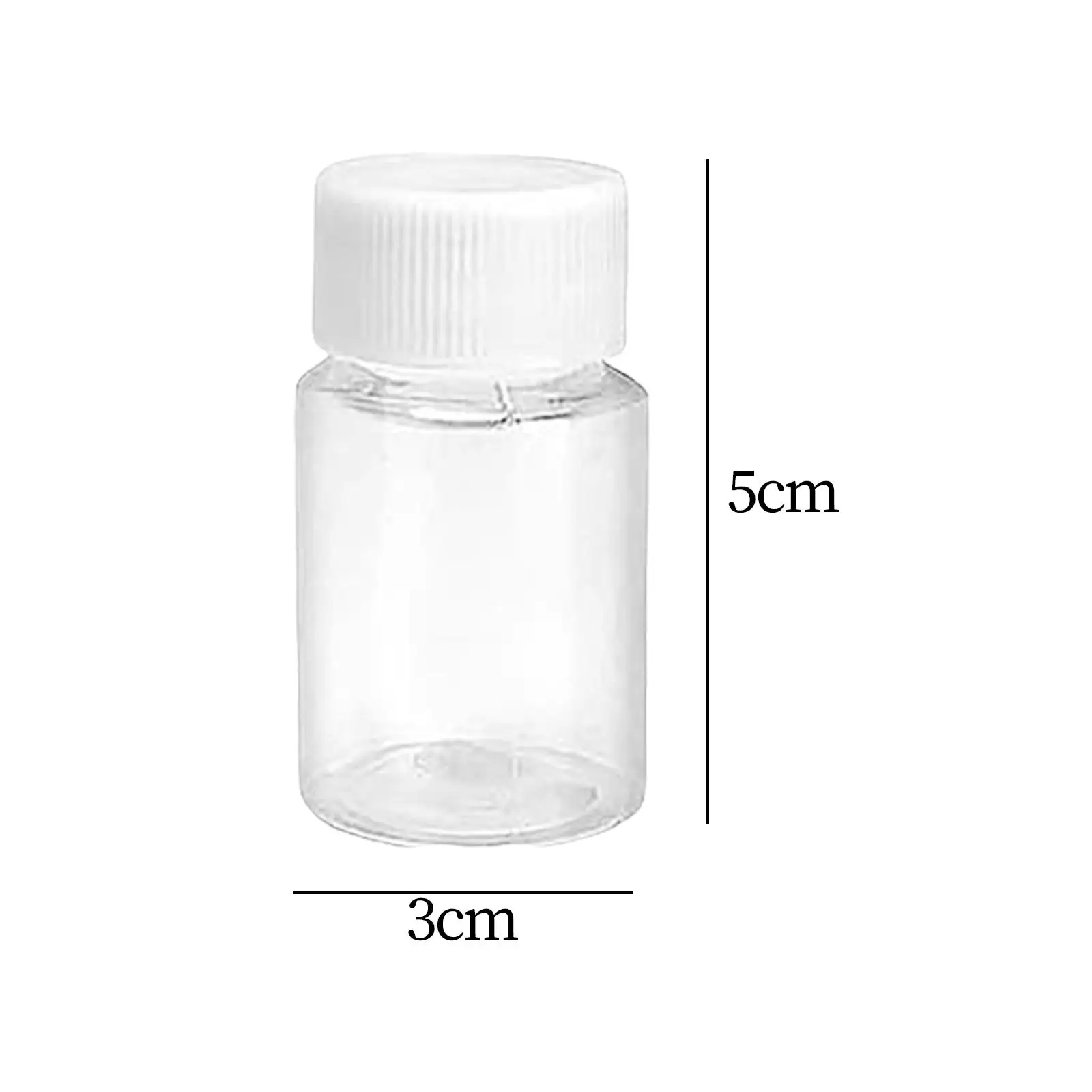 

60x Clear Liquid Sample Vial 15ml Transparent Vial Container Sample Bottles