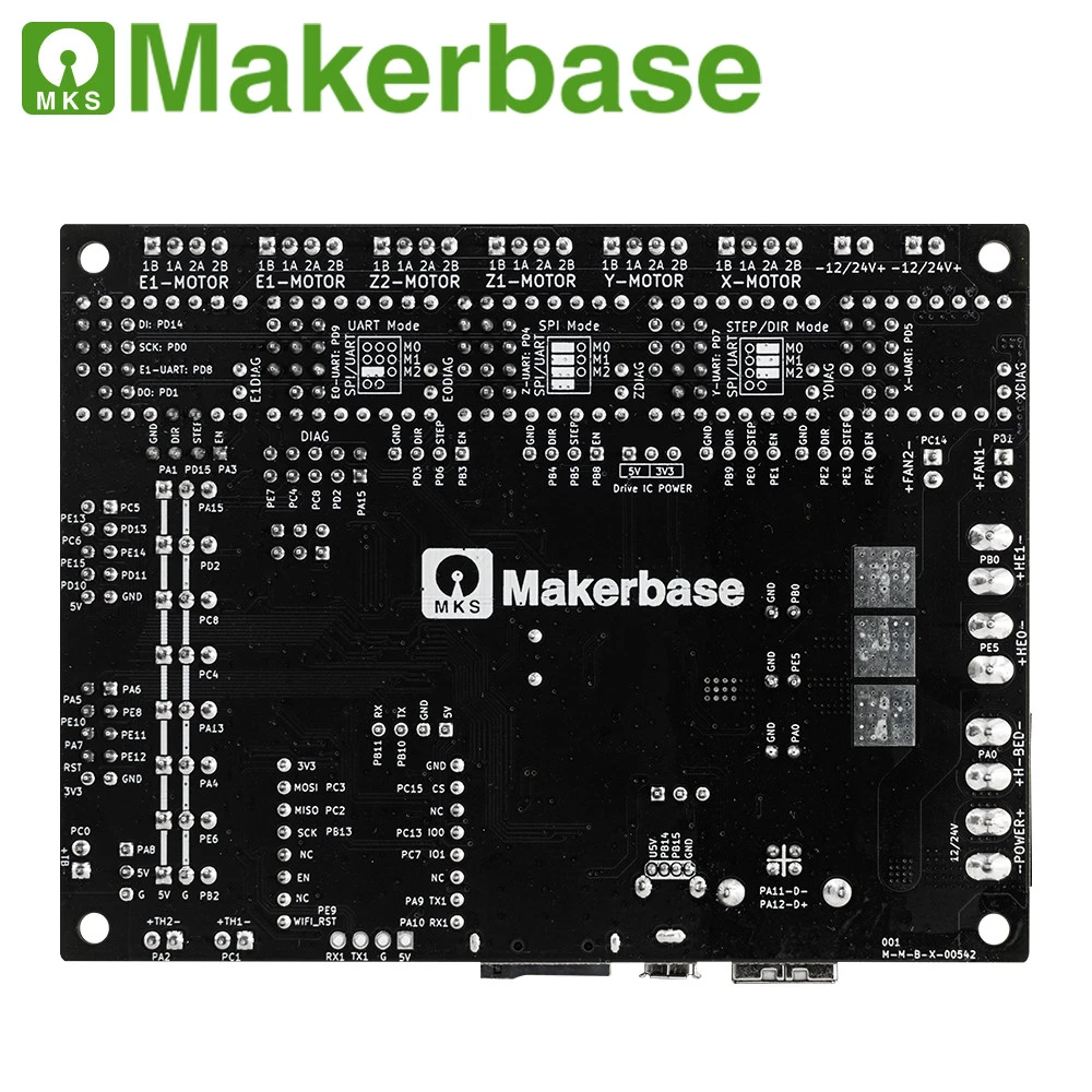 

Makerbase MKS Robin Nano V3.1 Mainboard M4 Core TFT Touch Screen 3D Printer Control Board