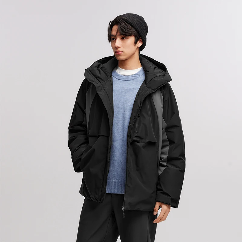 SEMIR-Doudoune à Capuche Imperméable pour Homme, Coupe-Vent, Chaud, Polyvalent, Extérieur, Nouvelle Collection Hiver 2024