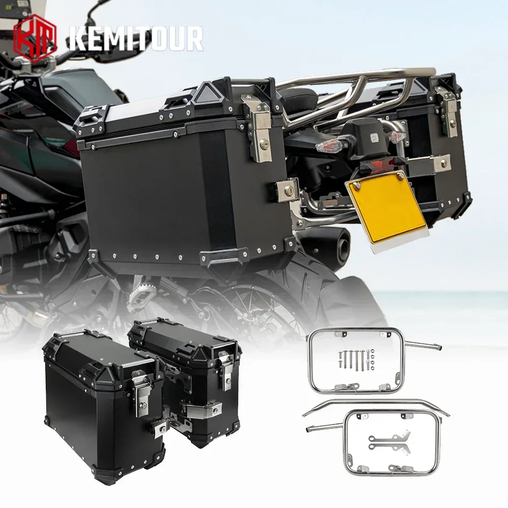 

Side Box For BMW R1300GS 2023 2024 2025 Aluminum Pack Trunk Saddle Bags Pannier Case R 1300 GS 1300GS Motorcycle Luggage Rack