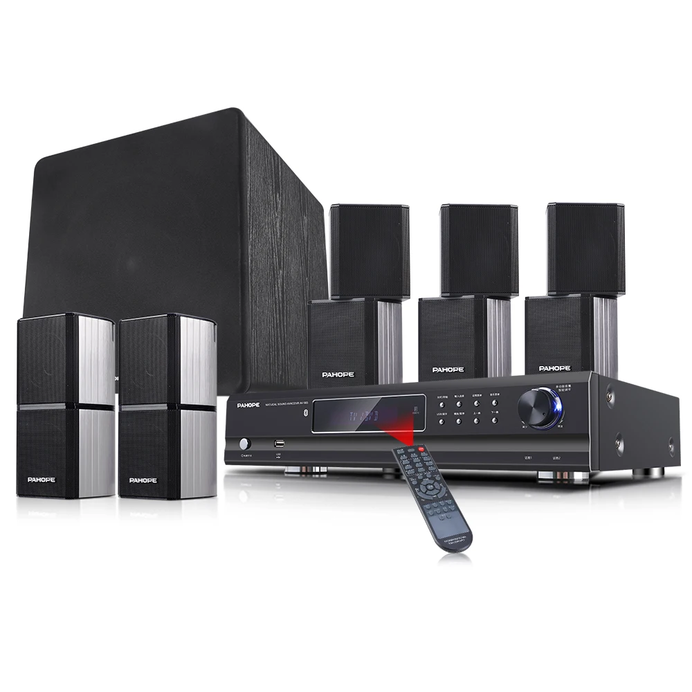 

Звуковая система домашнего кинотеатра Mini 5.1, 3D объемный USB/TB/волоконный/коаксиальный усилитель 5.1, комбинированная система спутниковых динамиков с объемным звуком