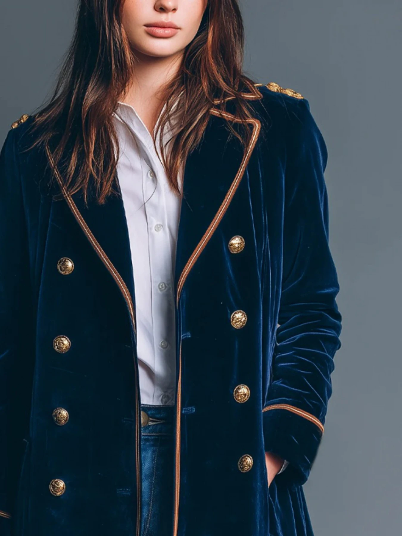 Vintage Navy Velvet Military S - Velvet Blazer Vintage review and price