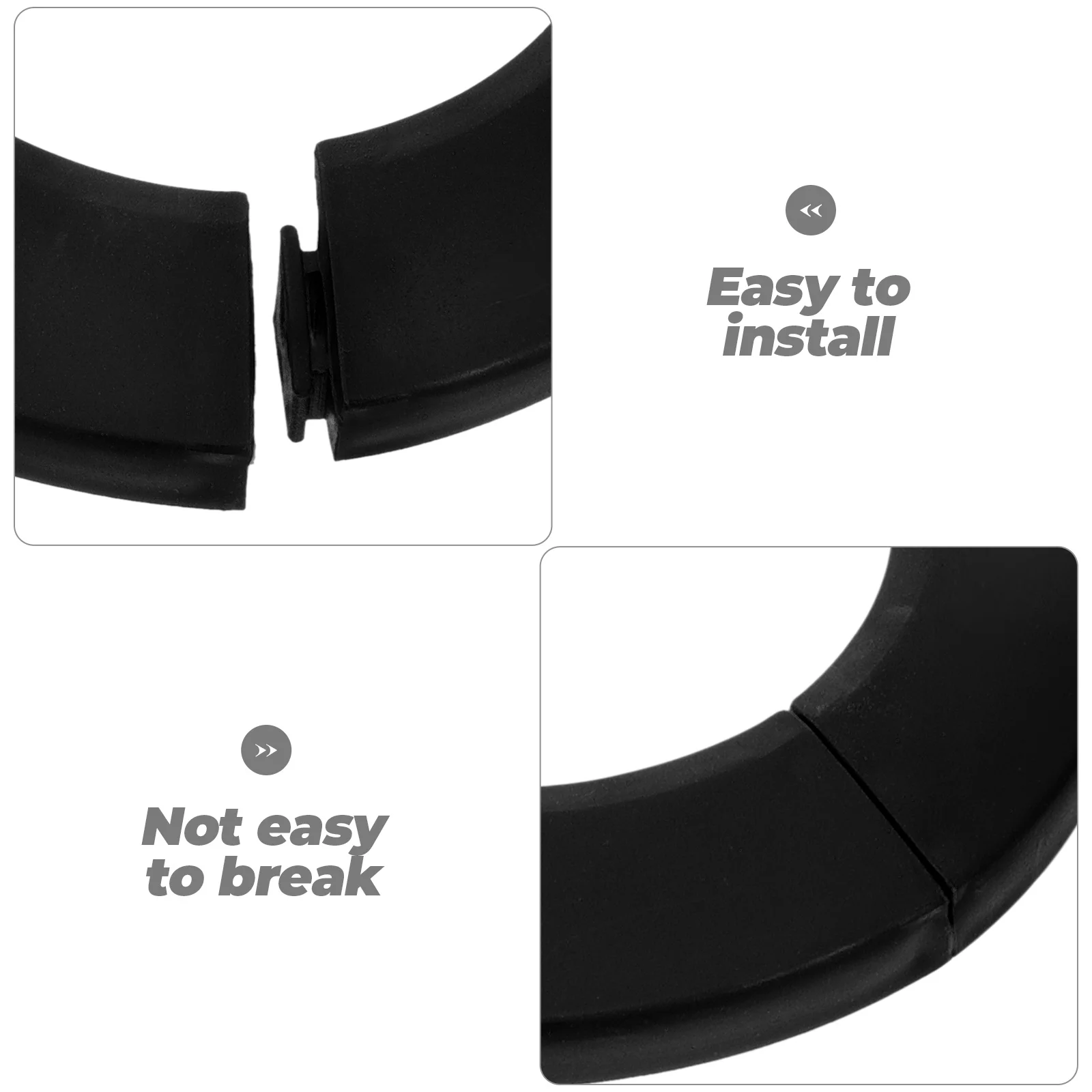 

4pcs Pipe Cover Collar PVC Water Radiator Drain Shower Flange Toilet Waste Plumbing Hole Decorative Ring Long Lasting Durable