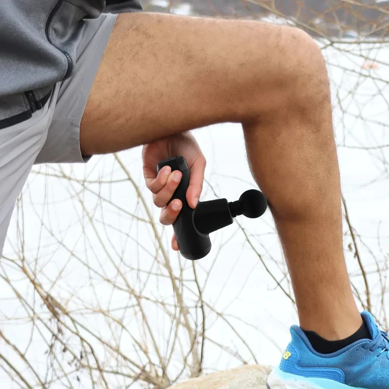 Pistol pijat getaran portabel pistol fasia cocok untuk relaksasi otot dalam punggung leher tubuh kebugaran pelangsing membentuk hea tunggal