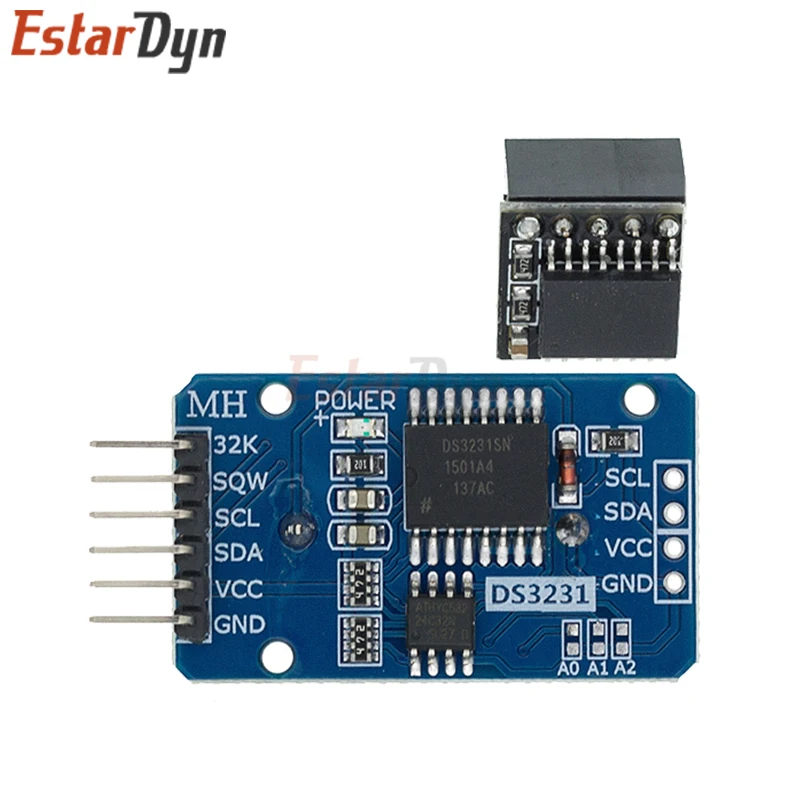 DS3231 AT24C32 IIC Module Precision Clock Module DS3231SN / DS3231M Memory 3.3V/5V For Raspberry Pi