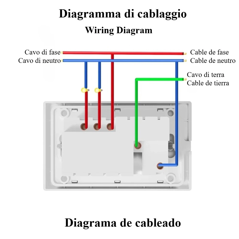 Shawader US Plug Wifi Smart Tuya Light Switch Intelligent Wall Socket Mexico Outlet Touch Glass Panel Remote Alexa Google Home