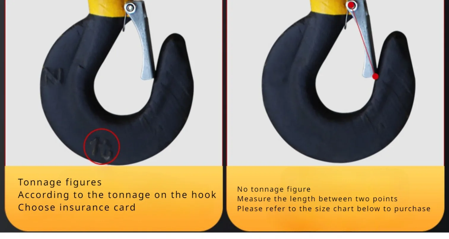 Crane Electric Hoist Hook Safety Buckle Anti Release Device 0.5T 1T 2T 3T 5T 10T 16T 20T 32T