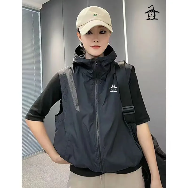 2024 Golf Jackets Vest For Women Summer Thin quick dry Elastic Waistcoat Outdoors Golf Wear Clothing Tennis Women Golf Coats