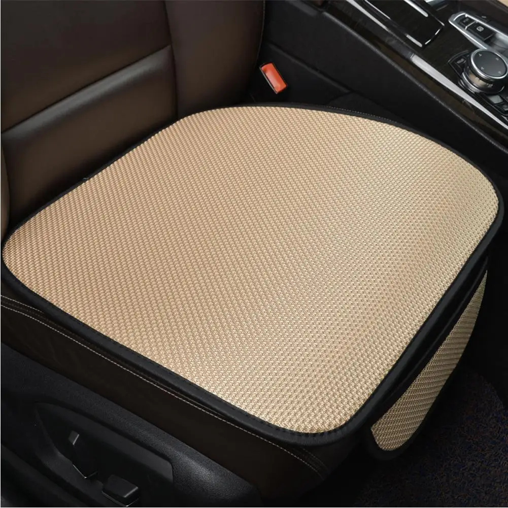 Summer Car Front Seat CoverCar Ice Silk Anti-Slip Seat Seats Cushion Mat Cover Seat Cool Cushion Pad Cushions Automobile X9O8