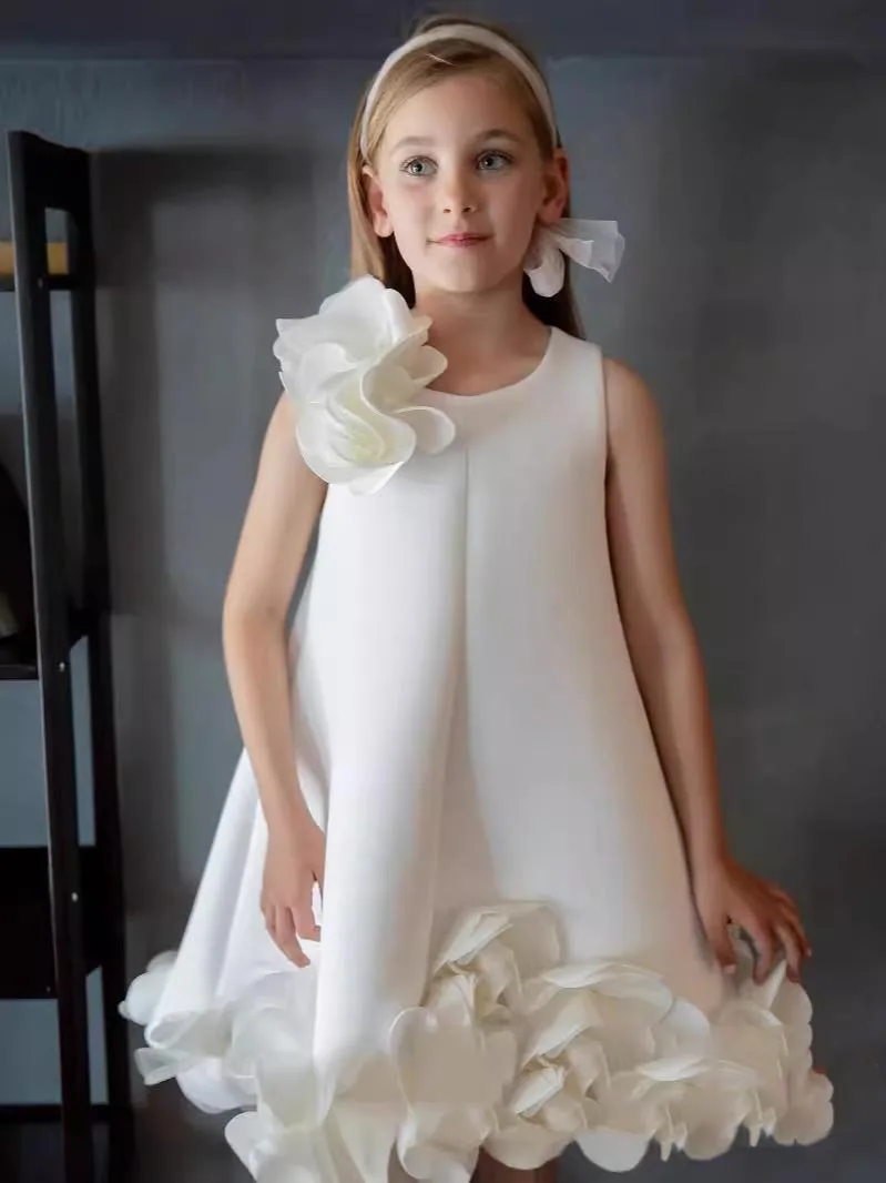 Dresses For Girls Sleeveless Princess Dress Baby Birthday Wedding Formal Tutu Prom Gown Children Kids Evening Bridesmaid Clothes