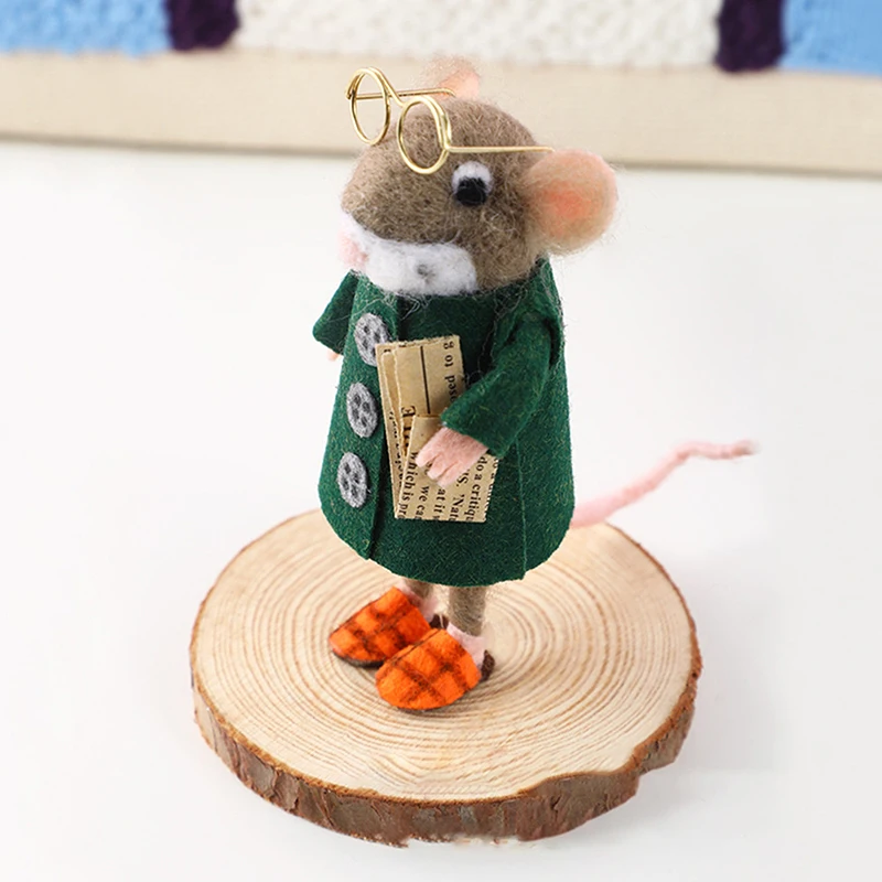 

1 Set Animals Adult Felt Animal Sets Needle Felted Mice Kits With Supplies And Instructions Needle Felting Kit For Christmas